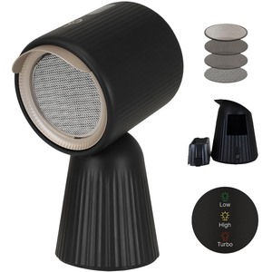 lot 40068 image: Stove Buddy - Indoor Kitchen Mini Fan Portable Range Hood with One-Button Start and Multi Filtration - Small Fan Kitchen hood exhaust fan with Oil Extractor Filter and Vent - Compact and Space Saving