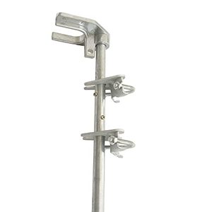 lot 40124 image: HITTITE 36in Chain Link Drop Rod for Double Gate, Pull Style Chain Link Fence Gate Latch for 1-38in Frame, Heavy Duty Drop Bolt Ground Latch for Metal Gates