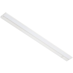 lot 40231 image: LAGOM 30in Direct Wire Dimmable LED Under Cabinet Lights, Selectable 2700K4000K5000K, Selectable Brightness, White Finish, UC0130WH27