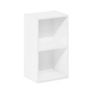 lot 40255 image: Furinno Luder Bookcase  Book  Storage, 2-Tier Cube, White