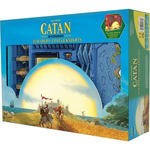 lot 40150 image: CATAN 3D Edition Seafarers and Cities & Knights Board Game Expansion  Strategy Game  Family Game for Adults and Kids  Ages 12  3-4 Players  Average Playtime 90 Minutes  Made Studio