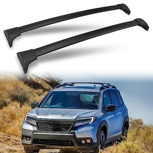 lot 40232 image: UXPACBO 220 LBS Cross Bar Roof Rack Fit for 2023 2024 Honda Pilot Elite Sport Touring Trailsport (Except LX and EX-L) Cross Bar Black Crossbars Luggage Carrier Bars Kayak Rack