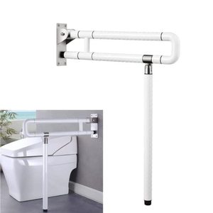 lot 40000 image: Nisorpa Foldable Toilet Grab Bar Handicap Grab Bars Rails Non-Slip 304 Stainless Steel Flip-Up Handrails with Leg Fluorescence Rings Safety Bath Grab Bar for Seniors Elderly Disabled Pregnant