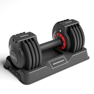 lot 40020 image: Set of Two Adjustable Dumbbell 25LB &nbsp5 in 1 Free Dumbbell Weight Adjust with Anti-Slip Metal Handle, Ideal for Full-Body Home Gym Workouts