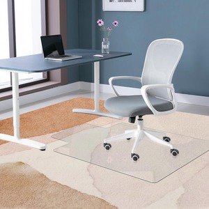 lot 40103 image: HEADMALL Office Chair Mat with Lip 36 x 48 Inches Rolling Chair Mat for Carpet Floor Mat for Low Medium Pile Carpet Rectangle Clear Hard  Material Heavy Duty 0.14 Inches Thickness