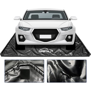 lot 40178 image: ZOMOFEW Containment Mat, Non-Slip Garage Floor Mat, Heavy Duty Waterproof Containment Mat for Snow Ice Water and Mud (7ft9in x 18ft)