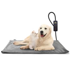lot 5658 image: Toozey Pet Heating Pad, 6 Adjustable Temperature Dog Cat Heating Pad with Timer, Indoor Pet Heating Pads for Dogs with Chew Resistant Cord
