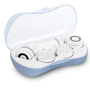 lot 5661 image: Waterproof Facial Cleansing Spin Brush Set with 4 Exfoliating Brush Heads - Complete Face Spa System by CLSEVXY - Face Scrubber for Gentle Exfoliation and Deep Scrubbing