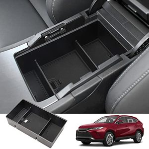lot 5672 image: MARCHFA Center Console Organizer Tray Compatible for 2021 2022 2023 2024 Toyota Venza Accessories Armrest Storage Box Insert Tray Organizer