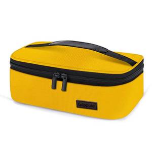 lot 5694 image: Gloppie Mini Lunch Box Small Kids Lunch Bag Compact Lunch Boxes for Men Women Insulated LunchBag Thermal Lunch Pail Petty Bento Box Bag Reusable Sandwich Containers Snack Box Yellow