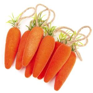 lot 5767 image: Athoinsu 8 Pieces 5.5 Easter Foam Carrot Hanging Ornaments Simulation Bubble Vegetables Tree Home Kitchen Party Decorations Set Holiday Party Supplies Gifts for Toddler Kids