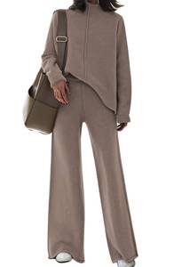 lot 5795 image: Fixmatti Women Wide Leg Long Pants Khaki S