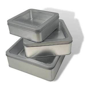 lot 5823 image: 3 Christmas Cookie Tins- Christmas Cookie Tins with Lids for Gift Giving, Christmas Tins Holiday Cookie Boxes, Christmas Tins for Cookies and Gifts- 3 Nested Metal Cookie Tins (Metal Tins)