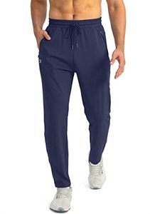 lot 5825 image: G Gradual Mens Sweatpants with Zipper Pockets Tapered Joggers for Men Athletic Pants for Workout, Jogging, Running (Navy, X-Large)