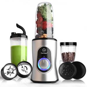 lot 5895 image: Genteen Smoothie Blender,650W Blender for Shakes and Smoothies with 3 Speeds,12-Piece Personal Blender and Grinder Combo for Kitchen (Silver)