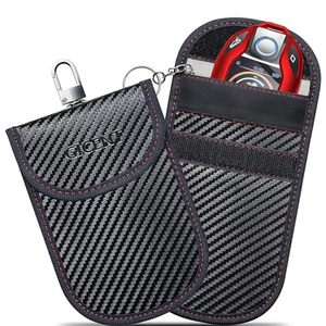 lot 5900 image: GICENT Anti Theft Faraday Pouch for Car Keys, A Pack of 2 Faraday Bags for Key Fob, RFID Key Fob Signal Blocker, Key Fob Protector, Black Key Fob Cage, Keyless Ignition Vehicles Fob Case