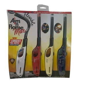 lot 5930 image: 4 Pack SCRIPTO Multi-Purpose Lighter BBQ Barbecue Camping Durable Lighters