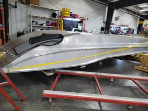 lot 9023 image: Newly Fabricated 26ft Aluminum Boat