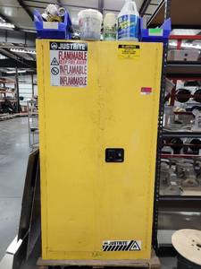 lot 39020 image: JUSTRITE Sure Grip EX Flamable Liquid Cabinet
