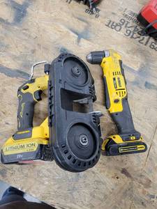 lot 43083 image: Dewalt Automatic Bandsaw And Cordless Drill