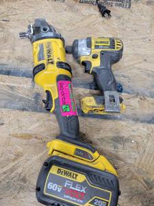 lot 43085 image: Dewalt FlexVolt Cordless Brushless 60V And Drill