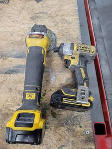 lot 43086 image: Dewalt Grinder And Drill