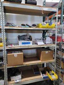 lot 47542 image: 5 Tier Gray Industrial Shelving