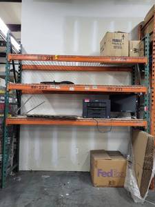 lot 39018 image: 9ft 3 Tier Pallet Racking
