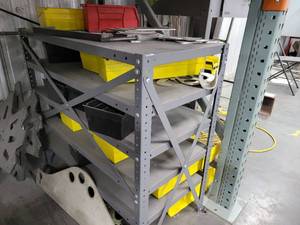 lot 43057 image: Industrial Style Metal Shelf, Contents NOT Included