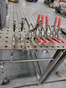 lot 43071 image: Lot Of 8 Welding Table Clamps