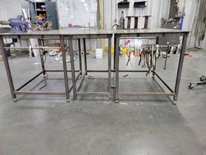 lot 43079 image: Large Industrial Steel Table