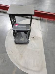 lot 43047 image: Assorted Lot W End Table, Chair Mat, and More