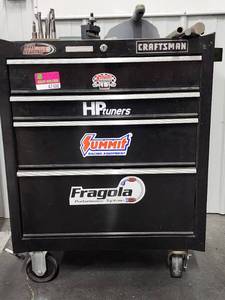 lot 47500 image: CraftsMan 4 Drawer Tool Cart W Assorted Tools And Parts