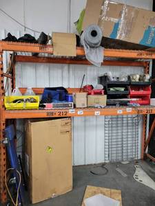 lot 43114 image: Contents Of Shelf, Including Packing Tape, Plastic And More