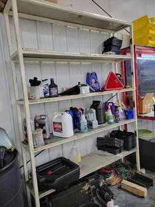 lot 41524 image: Large Metal Shelf, Contents Not Included