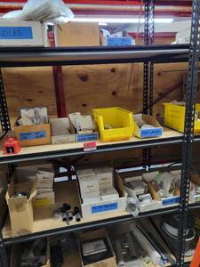 lot 43104 image: Contents Of Shelf, Including Handles, Latches And More