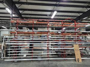 lot 47555 image: Industrial Storage Shelf For Piping Beams