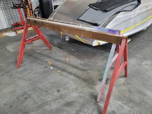 lot 47568 image: Pair of 6ft A Frame Steel Saw Horses