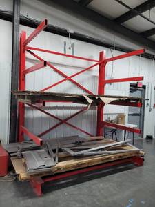 lot 47576 image: Heavy Duty Industrial Shelf