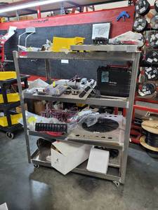 lot 47594 image: 42.5 in X 2ft X 53.5 Utility Cart - Contents Included