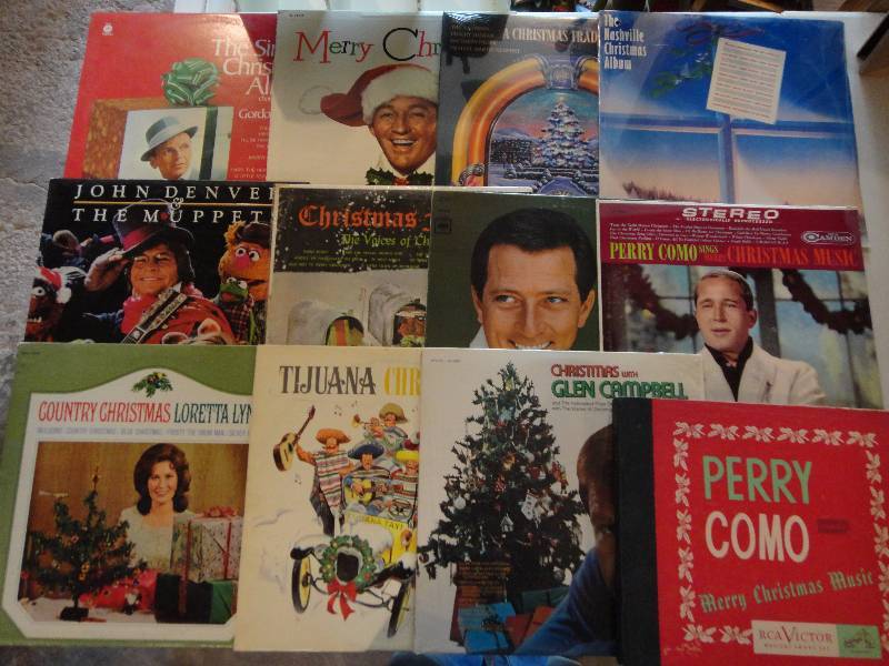 lot 1047 image: HUGE Lot of Record Albums Christmas Themed