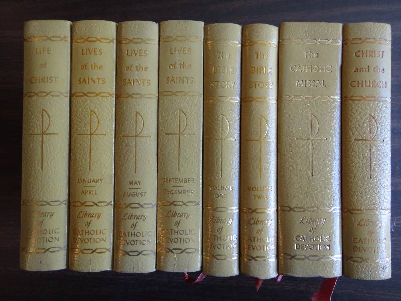 lot 2182 image: 1950s 1960s LOT OF BOOKS Library of Catholic Devotions
