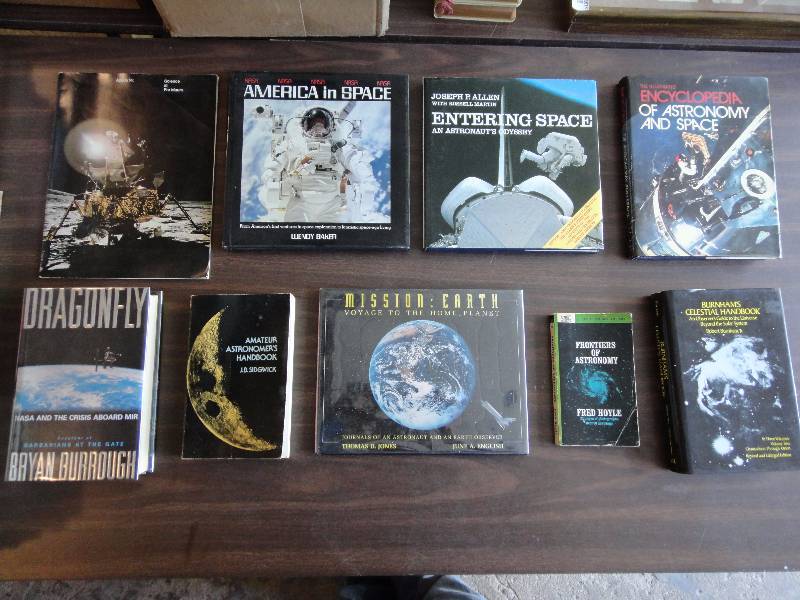 lot 2186 image: Amazing Astronomy Book Lot, Burnhams, Astronomy, NASA, MORE