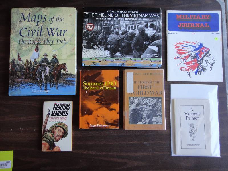 lot 2190 image: Lot of Military and War Books