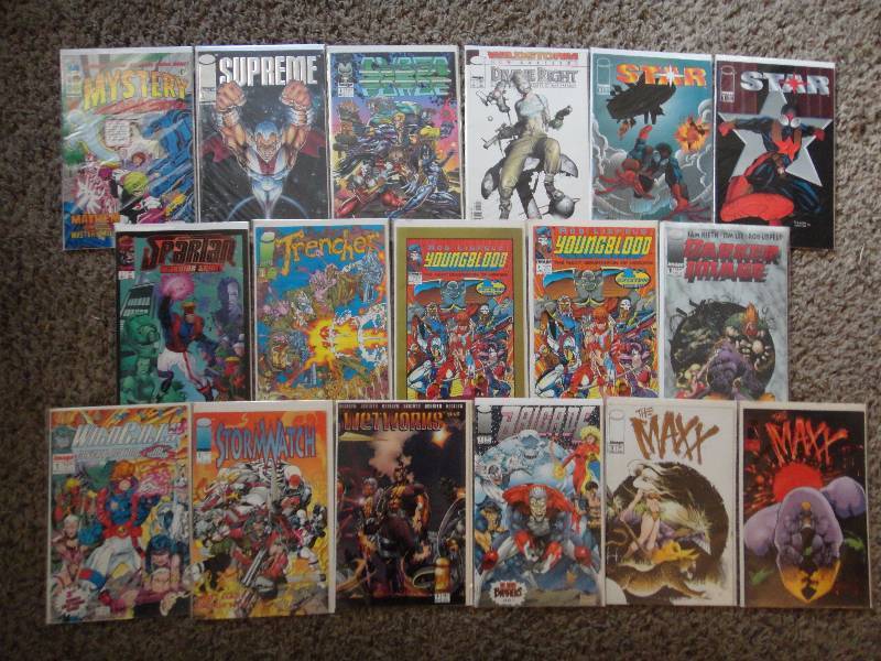 lot 1410 image: Comic Book Lot, A Bunch of Issue #1s, Image Comics