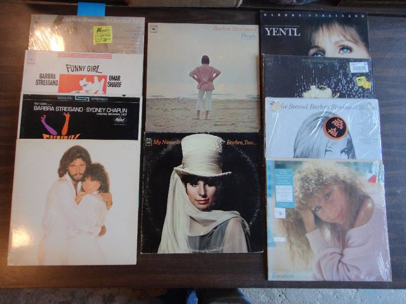 lot 1877 image: Vintage Record Album Lot BARBARA STREISAND