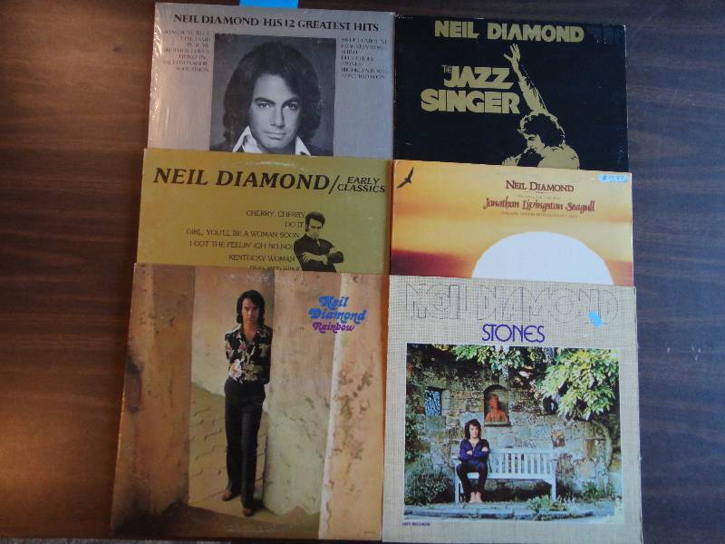 lot 1878 image: Vintage Record Album Lot Neil Diamond