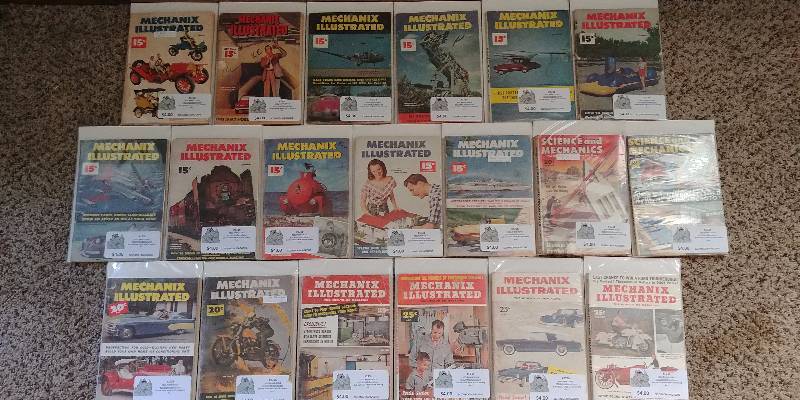 lot 338 image: Vintage 1940s and 1950s Science and Mechanix Illustrated Journals and Magazines