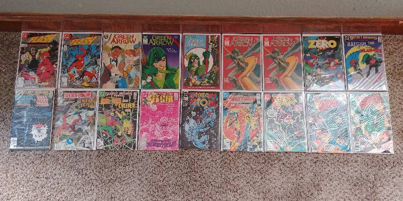 lot 320 image: Flash, Green Arrow, Batgirl, Captain Atom, Firestorm, Legion of Super Heroes, moreDC Comic Book Lot