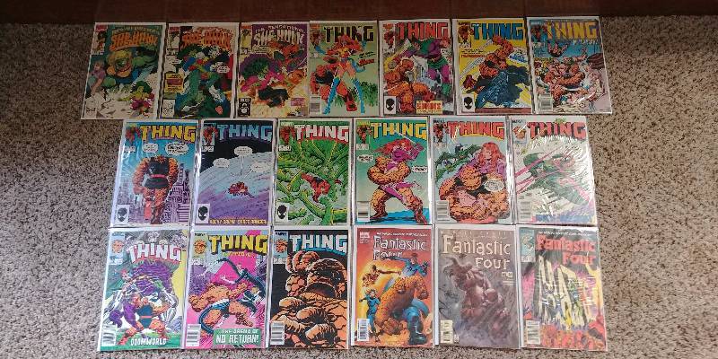 lot 305 image: Fantastic Four, The Thing, and She Hulk Comic Book Lot